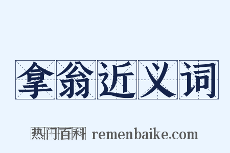 拿翁近义词是什么意思的图片